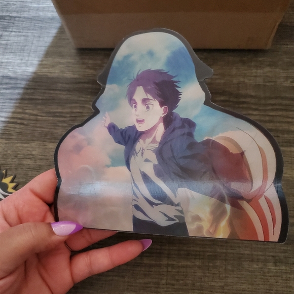 🍒🍒 Attack On Titan Anime: Eren Yeager Motion Car Sticker - Picture 5 of 6